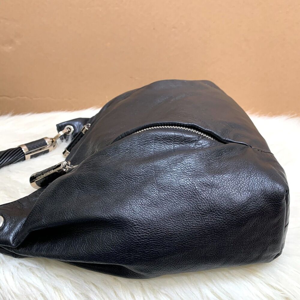 MICHAEL KORS COLLECTION Soft Black Leather TONNE Hobo - Picture 7 of 15